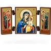 NKlaus - Madre di Dio che non appassisce - trittico di icone cristiane - Neuvjadaemyj Cvet - altare in legno 36166