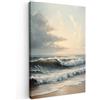 MuchoWow© Quadro Camera Da Letto Quadri Soggiorno Decorazione Parete Quadri | 80x120 cm - Moderni Su Tela Stampe Foto Con Cornice Quadretti Poster Casa Spiaggia - Tramonto - Acqua