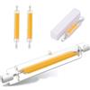 Homesally Lampadina R7S 78mm LED Dimmerabile 10W, Lampadina Lineare 10W R7S Equivalente a Lampada Alogena 100W, Bianco Caldo 3000K, 1000LM, 360 Gradi Proiettore, Lampada Parete,Warm white,78mm 10W 2pcs