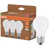 OSRAM Lampada LED Classic lampadina forma A100 7,2W 4000K opaco E27 | LED Classic A 100 Energy efficiency class A, LED Lamps, bianco, 50000 h, confezione da 3