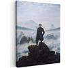 MuchoWow© Quadro Moderno Soggiorno Decorazioni Da Parete Quadri Su Tela | 50x70 cm - Salotto Grandi Foto Con CorniceAntichi maestri - Arte - Caspar David Friedrich - Der Wanderer über dem Nebelmeer