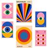 Nacnic Set di 6 poster Forme E Occhi Bauhaus Geometrici illustrazioni di design per decorare le pareti di casa. Camere, negozi A3 e A4 Senza cornice