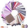 Yimomoyi 50 ritagli di stoffa per il bricolage, 20x20 cm di tessuto patchwork colorato in cotone per cucire, diversi motivi floreali, pacchetti di tessuti stampati, tessuti patchwork fai da te per bambini