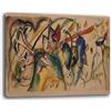 Printerland Quadro Moderno Soggiorno stile KANDINSKY Quadri moderni Astratti da Parete XXL grande Stampa su tela Canvas Decorazione Murale muro Arredo Camera da letto Cucina (4, 70x100 cm)