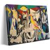 Generic Stampa artistica da parete su tela di Pablo Picasso (famosa Guernica dal sole), 20 x 30 cm