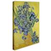 Wallazz Quadri Moderni Soggiorno Riproduzione Quadri famosi su tela - 100% Made in Italy - Van Gogh Vaso Con Iris - Quadro Camera da Letto - Qualità Artigianale - 60x80cm