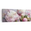ARTTOR Stampe da Parete Moderne 100x40 cm Quadro su Tela Botanica Fiori - 5975 | Peonie Classicismo Quadro Decorativo Grande 1 pezzo Soggiorno Camera da Letto Arte da Parete Decorazione da Parete ARTTOR