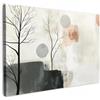 MuchoWow© Quadro Su Tela Grandi Dimensioni Quadri Moderni Soggiorno Stampa | 30x20 cm - Di Foto Decorazione Camera Letto Da Parete Con Cornice Dipinti Wabi-Sabi - Beige - Pianta