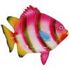 sicilia bedda - PESCI IN CERAMICA SICILIANA da Parete - Prodotti Artigianali realizzati a Mano (27x25, Pesce Tropicale Fuxia)
