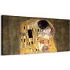 Generico Gustav Klimt - Il bacio - quadro stampa su tela con telaio in legno - 160x80 cm