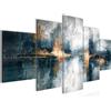 Runa Art Quadro Soggiorno Camera da letto Ufficio Astratto 5 Pezzi Blu Astrazione Quadro Tela Non Tessuta 059753a