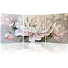 PIY PAINTING Stampe Da Parete Fiori Rosa e Bianchi, Quadro Moderno Soggiorno, Stampa Su Tela, Naturale Canvas Quadri,Quadro Su Tela,Stampe d'Arte,Quadri Per Cucina Camera Da Letto,Set Di 3, 30x40 cm