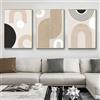HEHGVCF Set di 3 stampe da parete moderne e astratte, semplicità, immagini su tela, per soggiorno, camera da letto, poster, 50 x 70 cm, senza cornice (geometrico, 60 x 90 cm)
