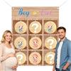 ANPUNAT Gioco per bambini, gioco del tris per rivelare il sesso del bambino o della bambina, kit di decorazioni per rivelare il sesso del bambino per baby shower, annuncio di gravidanza