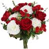 Luabue Fiori Finti per Decorazioni Fiori Artificiali di Seta Rosa Garofano | Composizioni Fiori Finti Bouquet per Casa Giardino Centrotavola San Valentino Primavera Decorazioni