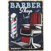 KUSTOM ART Poster Decorativo da Parete Barber shop Stampa Artistica su Carta Patinata 42x30 cm Senza Cornice