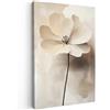 MuchoWow© Quadri Con Cornice Decorazione Quadri Per Camera Da Letto | 80x120 cm - Quadretti Da Parete Moderni Quadro Moderno Soggiorno Grande Foto Su Tela Fiore - Ombra - Beige - Vernice