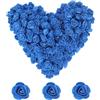Taoyanmo 144 pezzi di fiori artificiali per il fai da te, piccoli fiori artificiali, per matrimoni, spose, fermagli per capelli, accessori per la produzione fai da te, 2,5 cm (blu scuro)