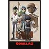 Pyramid America Gorillaz All Here Family Ritratto Musicale Album Band Laminato Dry Erase Poster 60 x 90