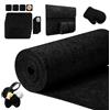 CIOXSOIO Rotolo di Feltro 30cm×300cm×3mm, Feltro per Lavoretti, Tessuti Artigianale per Borse in Felt Cucito, Runner da Tavola in Felt, Felt per Tessuti Patchwork Cucito Fai da Te, Nero