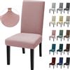 Ystyle Coprisedie con Schienale Elasticizzati 2 Pezzi, Rosa Gery | Copri Sedie Soggiorno Universali, Fodere Sedie Antigraffio Gatto Resistente, Coprisedia Moderno Lavabile Antimacchia