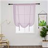 SIMPVALE Tenda a Pacchetto Viola Chiaro 60 x 120cm 1 Pezzo per Cucina | Tende per Interni Leggere ed Eleganti, Tende Semitrasparenti con Protezione della Privacy per Camera da Letto e Salotto