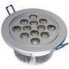 Trade Shop - FARETTO FARO A LED 3W 5W 7W 9W 12W 15W 18W A INCASSO CON MOLLA LUCE CALDA FREDDA - Calda, 12w, Acciaio (Silver)