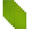 Jtnohx Tessuto Feltro Rigido Colore, 2 mm Fogli di Feltro per L'artigianato, 8 Pezzi 20x30 cm Tessuto Quadrato per Progetti Cucito(Verde)