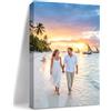 Muralscape Foto su tela personalizzate senza cornice 20 x 25 cm, poster con stampa fotografica personalizzata ritratto di animali domestici, ricordo delle vacanze, foto su tela personalizzata per famiglia, amici
