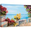 canvashop Quadri Mare 50x35 cm Effetto Dipinto Golfo panorama | Stile marittimo, Tema Floreale, Stampe Su Tela Canvas, Quadro Moderno, Soggiorno Camera da Letto