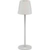 goobay Lampada da tavolo a LED senza fili/dimmerabile, con controllo touch/lampada da tavolo a LED per interni ed esterni, 150 lm e colori RGB - 3000 K bianco caldo, USB-C, bianco / 73928