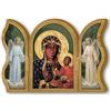 F.LLI BONELLA Fratelli Bonella | Trittico devozionale in legno della Madonna di Czestochowa f.to 6x9cm | Made in Italy