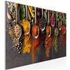 Runa Art Cucina Spezie Quadri Soggiorno Grande Grigio Multicolore sala da pranzo 3 Pezzi Decorazione Murale 041432a