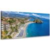 Wallazz Quadro su Tela Calabria - Quadri Moderni Soggiorno - Reggio Calabria, Tropea, Cosenza - Stampa su Tela - Quadro Moderno Soggiorno 70x140 cm