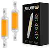 COITROZR 10W R7S lampadina LED 78mm, AC 110V / 230V Super Bright COB luce a 360° fascio nessuna luce intermittente equivalente R7S J78 lampada alogena, per lampada da parete Lampada da terra,Warm white,2pcs