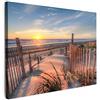 MuchoWow© Quadro Su Tela Grandi Dimensioni Quadri Moderni Soggiorno Stampa | 70x50 cm - Di Foto Decorazione Camera Letto Da Parete Con Cornice DipintiDuna - Alba - Spiaggia - Piante - Mare