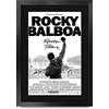 HWC Trading FR A3, Stampa della locandina di Rocky 6 autografata da Sylvester Stallone, incorniciata, formato A3, per fan e collezionisti appassionati del film