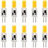 ShenShuai 10X G4 LED 2.5W, Bianco Caldo 3000K, G4 LED Lampadina LED with COB 1505 LED Lampada Luce, AC/DC 12V