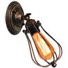 STOEX Retrò Lampada da Parete Industriale Vintage Lampada da Applique Rustica regolabile Illuminazione per Pareti Interna per Camera da Letto Ingresso Soggiorno Cucina Loft (Ruggine)