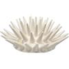 sicilia bedda - RICCIO DI MARE IN CERAMICA SICILIANA - Prodotto da Parete o Soprammobile - Prodotto Artigianale (12x4 Bianco)