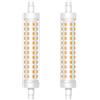 Caldarax Lampadina R7S LED 118MM, Bianco Caldo 3000K, 12W LED R7S Lampadina Lineare J118 Equivalente 120W Lampada Alogena, Non Dimmerabile, 360 Gradi, AC 220V-240V, 1500LM, 2 Pezzi