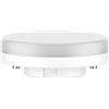 ledscom.de Lampadina LED GX53, bianco caldo (2700 K), 4,2 W, 372lm, 96°, opaca