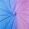Generic Tessuto spandex sfumato 2 toni per abbigliamento latino e abbigliamento sportivo, 150 cm al metro (da azzurro a rosa chiaro)