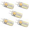 ANTYX GY6.35 Lampadina a LED 3W 3014SMD 48LEDS AC / DC12V Silicone Morbido Trasparente Sostituire 30W La Lampada alogena 5-Pack (Colore : Bianco Freddo)