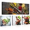 WallArena - Carta da parati fotografica - Stampe, Tela, S15 [80 x 55 cm] - Murale fotografico - Per soggiorno e camera da letto - Effetto 3D - con Colla- Cucina, Spezie