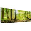 LUMASOUL Quadri Moderni Soggiorno - Quadri Camera da Letto - Poster da parete con cornice in legno e telaio - Stampe da Parete Motivi Natura - 120x40 cm