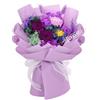 Zanfqvo Mazzo di Rosa Eterna - Regalo per Lei, Donna, Mamma, Fidanzata, Moglie - Rosa Stabilizzata Vera per Compleanno, Natale, San Valentino, Festa della Mamma (Viola)
