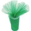 PARTYLANDIA Bobina Tulle 100 mt per Decorazioni, feste di Matrimonio, Ideale per confetti, bomboniere, vestiti, sedia, regali ecc. (Verde, 12.5)