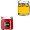 KADAX 50 mini vasetti in vetro da 40 ml, per marmellate e miele fatti in casa, piccoli barattoli trasparenti per conservare spezie ed erbe aromatiche