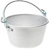 Baldassare Agnelli Pentole Agnelli FAMA4426 Paiolo con Manico Arco e Orlo in Alluminio BLTF, 26 cm, Argento
